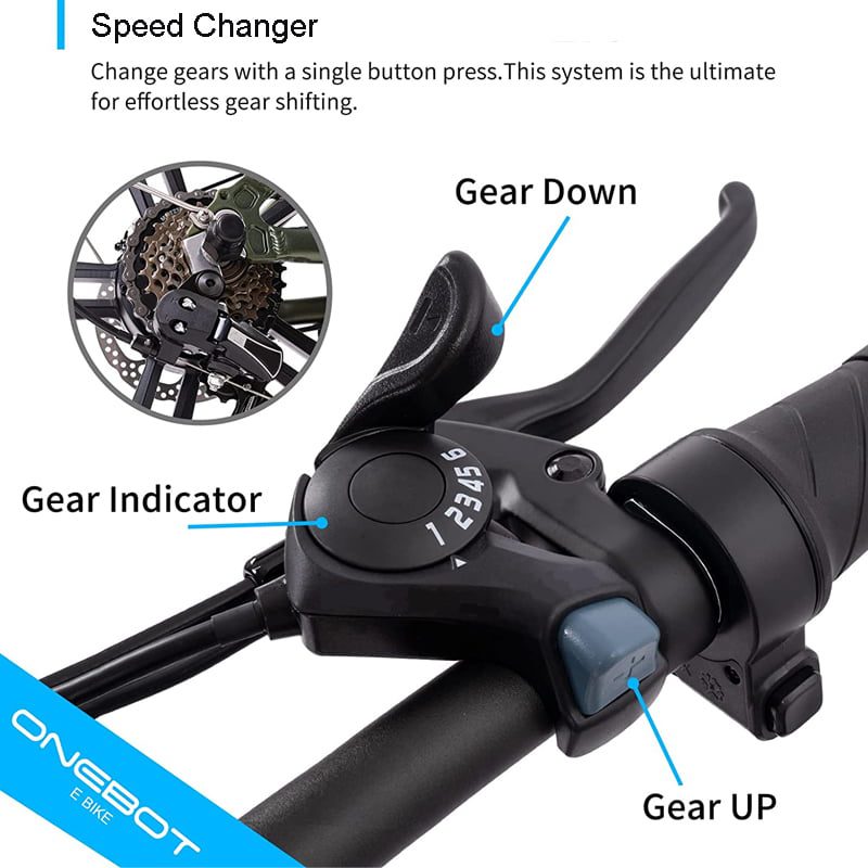 E-BIKE ONEBOT T6F阻力自行车-变速 2-3