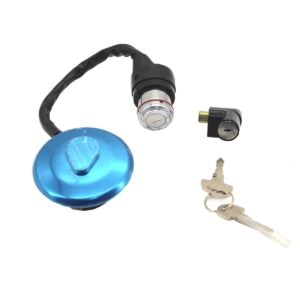 JINCHENG Conjunto de Interruptor de Encendido / Tranque de Timón / Tapa Tanque de Gasolina para JC125-7BV
